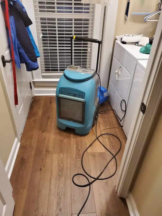 Commercial dehumidifier deployed for Flood Damage Cleanup in Uniontown